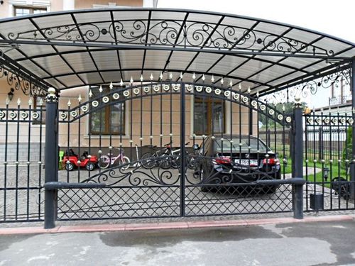 кованые навесы над крыльцом